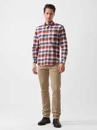 FYNCH-HATTON | Flanellhemd Regular Fit | rot